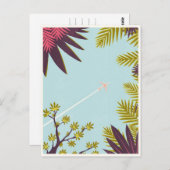 Vintage Flugreise Postkarte (Vorne/Hinten)