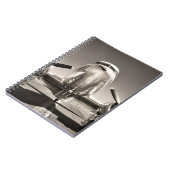 Vintage Flugroute Notizblock (Linke Seite)