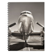 Vintage Flugroute Notizblock (Vorderseite)