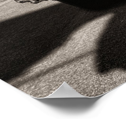 Vintage Flugroute Poster (Ecke)