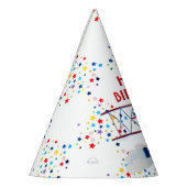 Vintage Flugshow Geburtstagssterne Partyhütchen (Links)