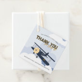 Vintage Flugzeit kehrt zum ersten Geburtstag zurüc Geschenkanhänger (Beispiel)