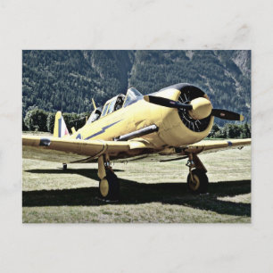 Vintage-Flugzeug aus dem Museum Postkarte