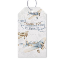 Vintage-Flugzeug Aviator-Pilot 1. Geburtstag Danke