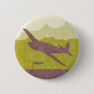Vintage-Flugzeug Button