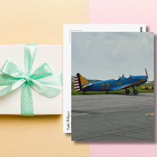 Vintage Flugzeug Fairchild PT-19 Luftfahrt-Geburts Postkarte