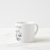 Vintage Flugzeug-Flugzeug-Luftschiff-Retro Espressotasse (Vorderseite Rechts)