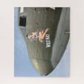Vintage-Flugzeug-Foto Pilot-Daddy-Geburtstag Luftf Puzzle (Vertikal)