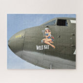 Vintage-Flugzeug-Foto Pilot-Daddy-Geburtstag Luftf Puzzle (Horizontal)