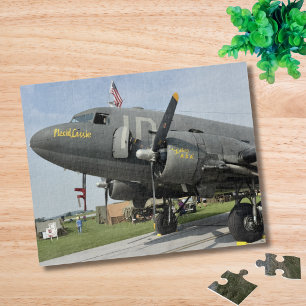 Vintage-Flugzeug-Foto Pilot-Daddy-Geburtstag Luftf Puzzle