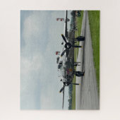 Vintage-Flugzeug-Foto-Pilot-Vater-Geburtstag-Luftf Puzzle (Vertikal)