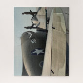 Vintage-Flugzeug-Foto-Pilot-Vater-Geburtstag-Luftf Puzzle (Vertikal)