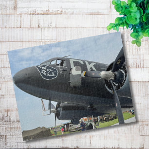 Vintage-Flugzeug-Foto-Pilot-Vater-Geburtstag-Luftf Puzzle