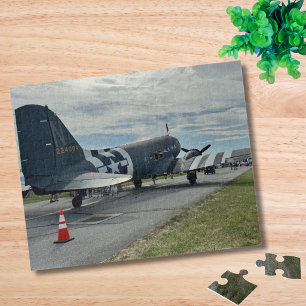 Vintage-Flugzeug-Foto-Pilot-Vater-Geburtstag-Luftf Puzzle