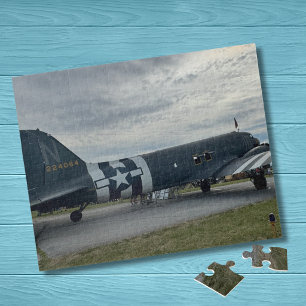 Vintage-Flugzeug-Foto-Pilot-Vater-Geburtstag-Luftf Puzzle