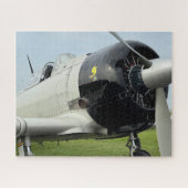 Vintage-Flugzeug-Foto-Pilot-Vater-Geburtstag-Luftf Puzzle (Horizontal)