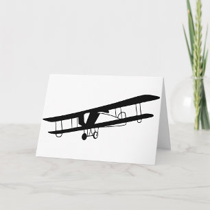 Vintage-Flugzeug-Grußkarten Karte