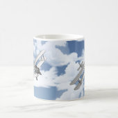 Vintage-Flugzeug Kaffeetasse (Mittel)