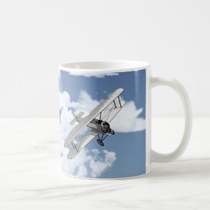 Vintage-Flugzeug Kaffeetasse