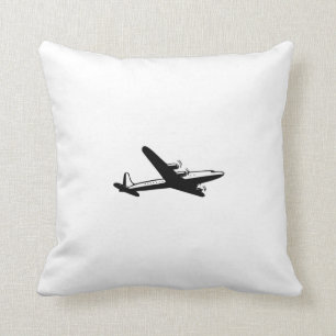 Vintage-Flugzeug Kissen