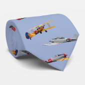 Vintage Flugzeug-Krawatte Krawatte (Gerollt)