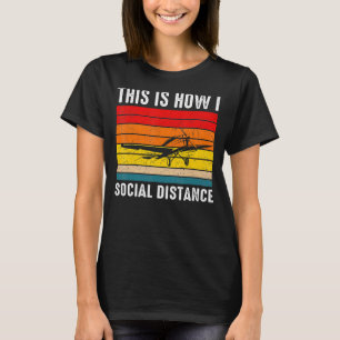 Vintage-Flugzeug Luftfahrt Pilot Retro-Flugschule T-Shirt