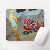 Vintage Flugzeug-Malerei-Mausunterlage Mousepad (Mit Mouse)