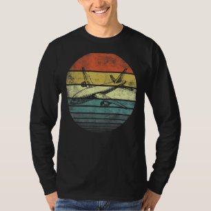 Vintage-Flugzeug Männer Frauen Flugzeug Pilot Luft T-Shirt