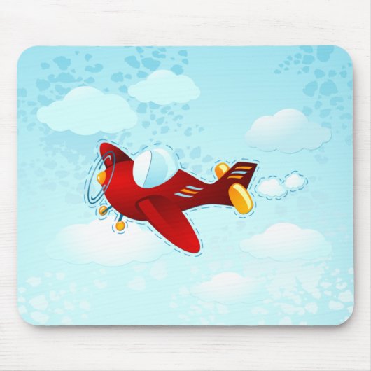 Vintage-Flugzeug Mousepad (Vorne)