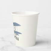 Vintage-Flugzeug Pappbecher (Links)