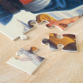 Vintage-Flugzeug Pin-up Puzzle (Seite)