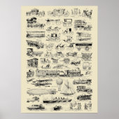 Vintage Flugzeug Poster (Vorne)