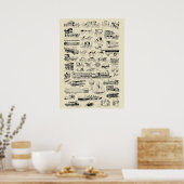 Vintage Flugzeug Poster (Küche)