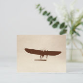 Vintage-Flugzeug Postkarte (Stehend Vorderseite)