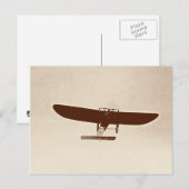 Vintage-Flugzeug Postkarte (Vorne/Hinten)