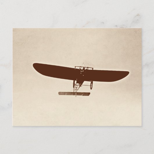 Vintage-Flugzeug Postkarte (Vorderseite)