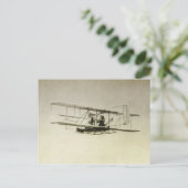 Vintage-Flugzeug Postkarte (Stehend Vorderseite)
