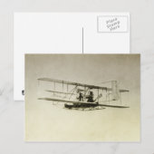 Vintage-Flugzeug Postkarte (Vorne/Hinten)