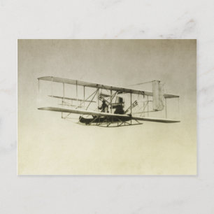 Vintage-Flugzeug Postkarte