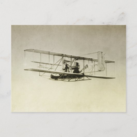 Vintage-Flugzeug Postkarte (Vorderseite)