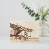 Vintage-Flugzeug Postkarte (Stehend Vorderseite)