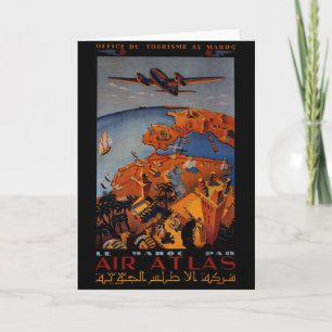Vintage Flugzeug - Reise-Geschenke und Grüße Karte