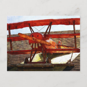 Vintage Flugzeug von Shirley Taylor Postkarte