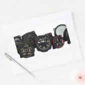 Vintage Flugzeug-WWII-Flachbildschirme Rechteckiger Aufkleber (Umschlag)