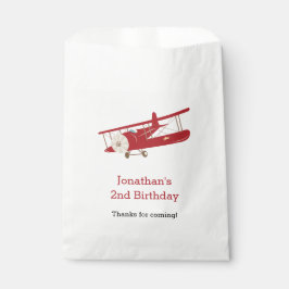 Vintage Flugzeugbegütertaschen (Personalisiert) Geschenktütchen