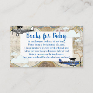 Vintage Flugzeuge & Clouds Weltkarte Begleitkarte