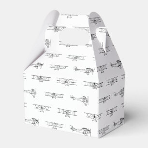 Vintage Flugzeuge, die als CUSTOM-FARBE gelten Geschenkschachtel