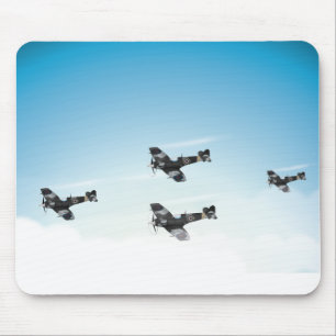 Vintage-Flugzeuge Mousepad