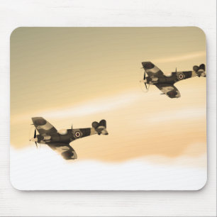 Vintage-Flugzeuge Mousepad