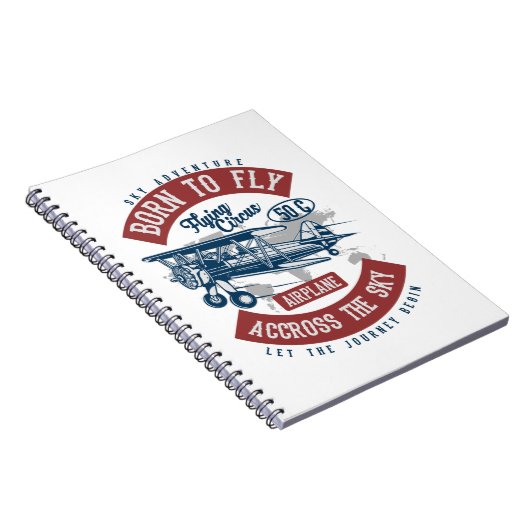 Vintage Flugzeugfarbe Notizblock (Rechte Seite)